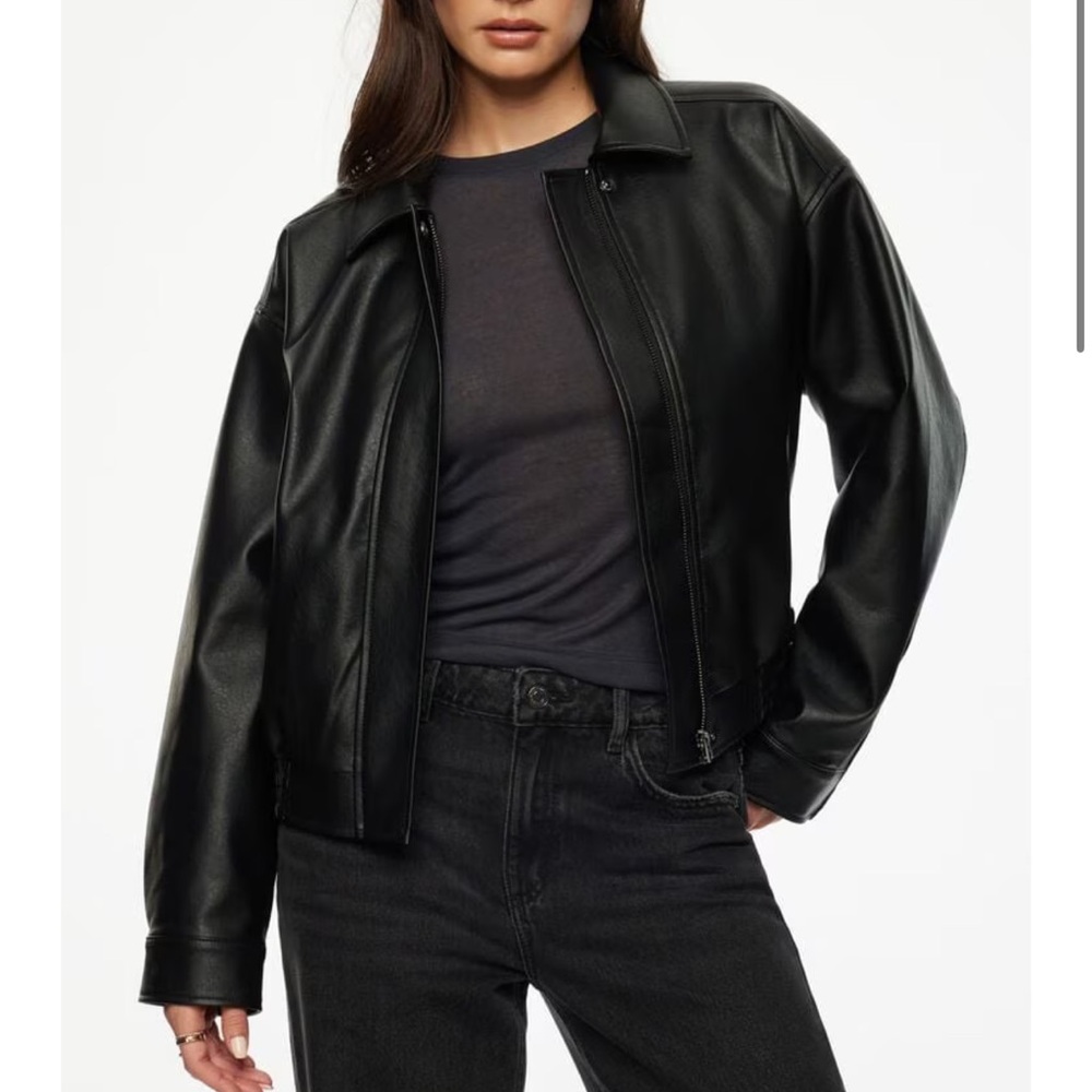 Dynamite Classic Black Leather Jacket